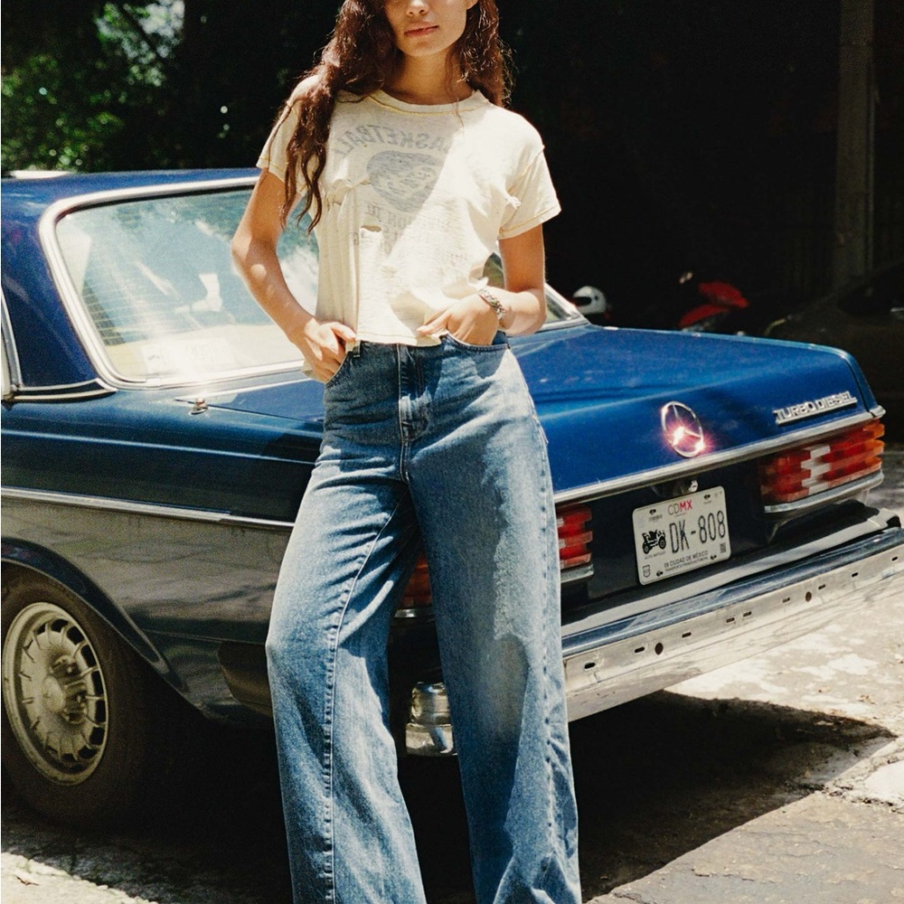 imogene + willie Molly Wide Leg Baggy Jeans